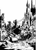 FIREBORN #6 CVR F EMMANUEL GERVASONI CARDSTOCK CONCERT B&W VAR