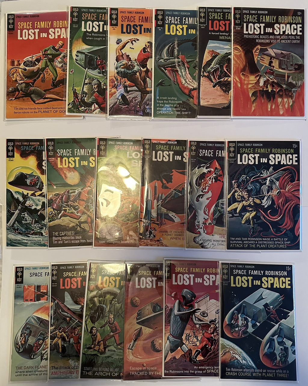 Space Family Robinson Lost in Space 1-36 Complete Gold Key  FN To VF+