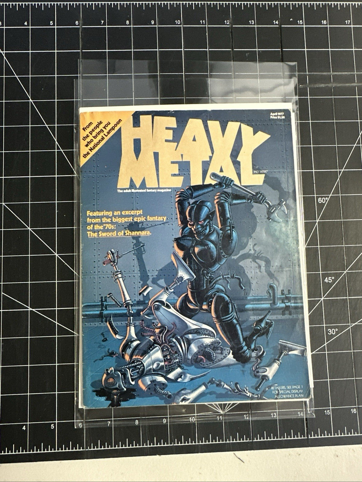 Vintage HEAVY METAL Magazine #1 April 1977 Richard Corben Moebius VG/FN