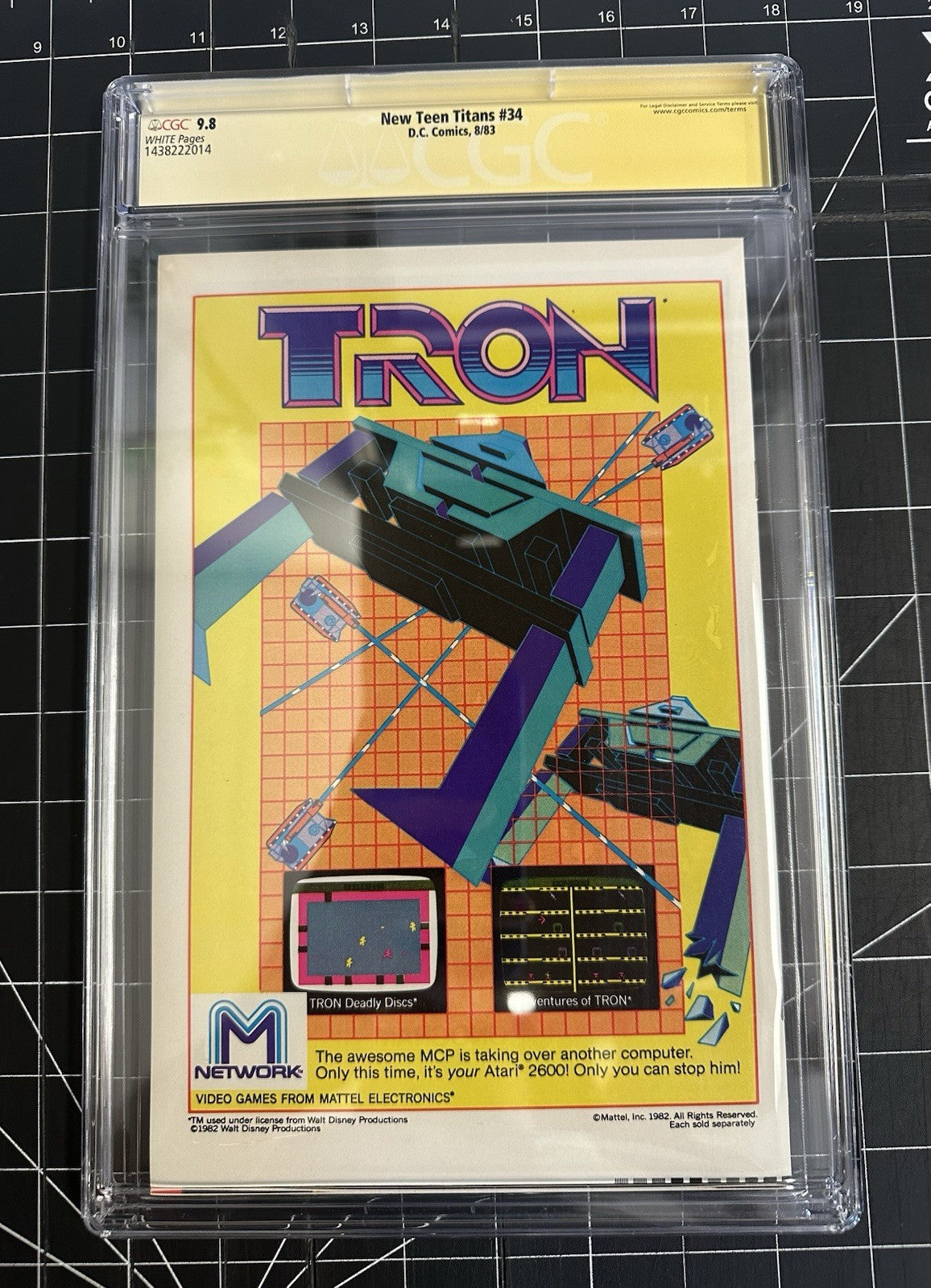 New Teen Titans (1982) # 34 (CGC 9.8 SS) Signed Wolfman and  Perez