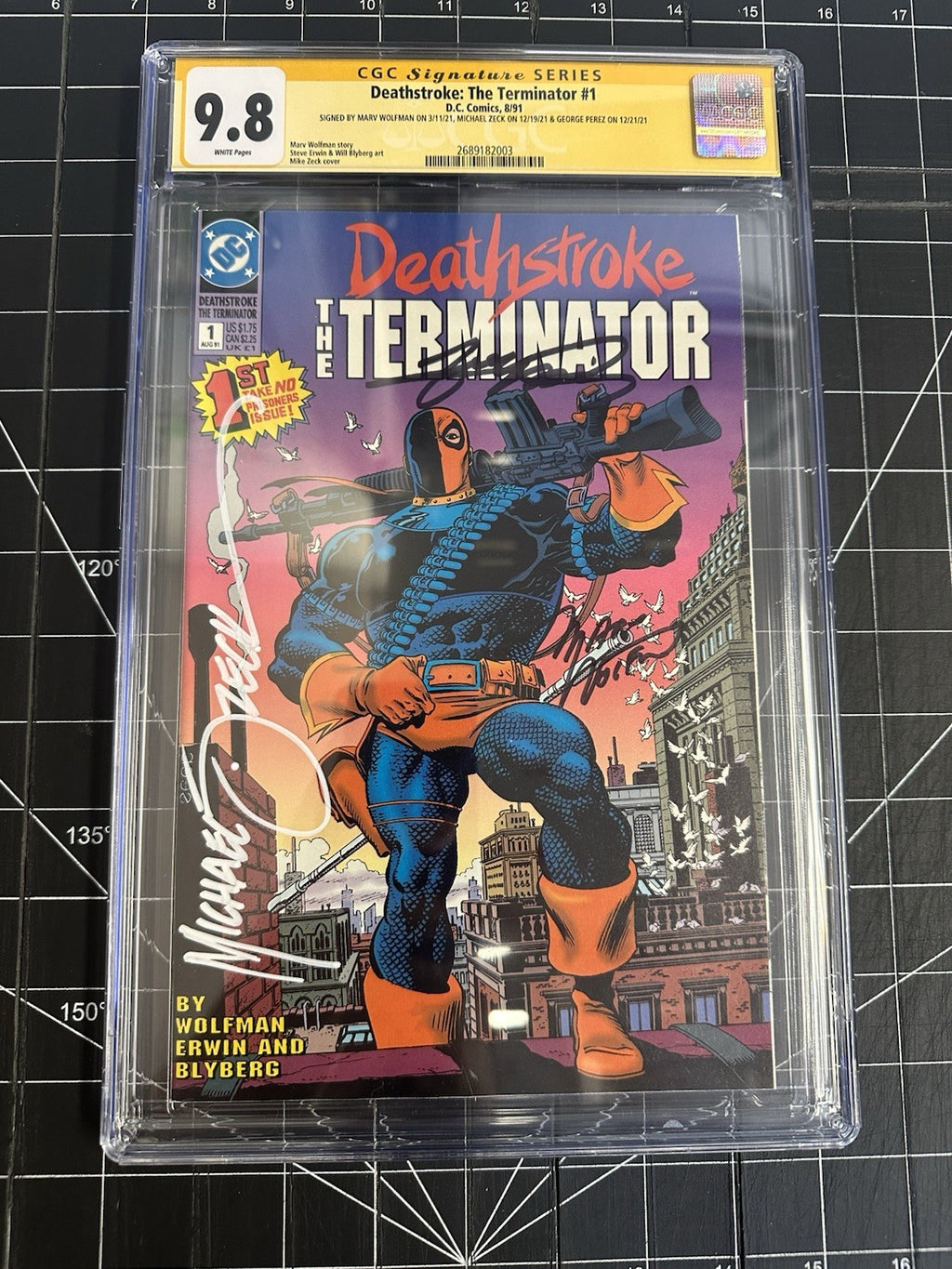 Deathstroke: The Terminator #1 CGC 9.8 Mike Zeck Cover Marv Wolfman Triple SS!!!