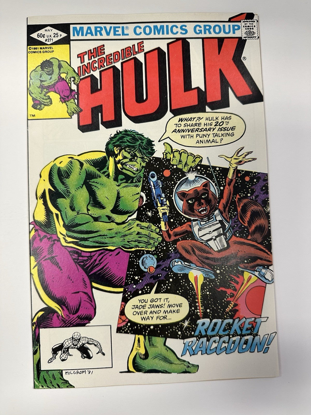 Incredible Hulk #271 1st Comic Book App Of Rocket Raccoon  VF/NM