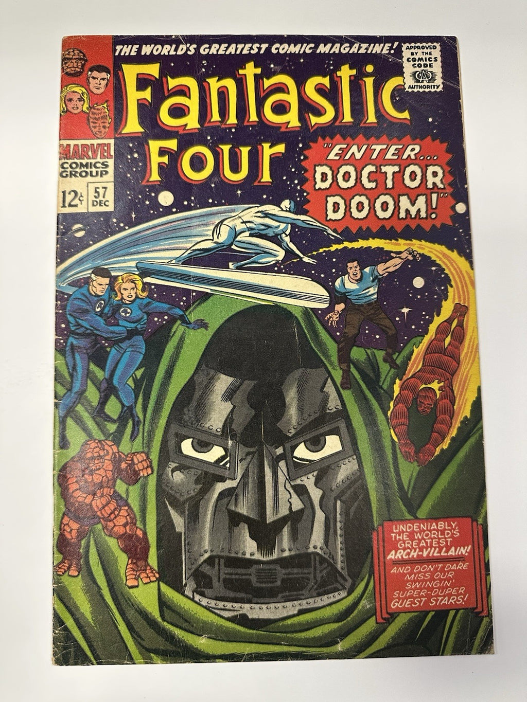 FANTASTIC FOUR #57 (1966) VG/FN KEY CLASSIC KIRBY DOOM COVER