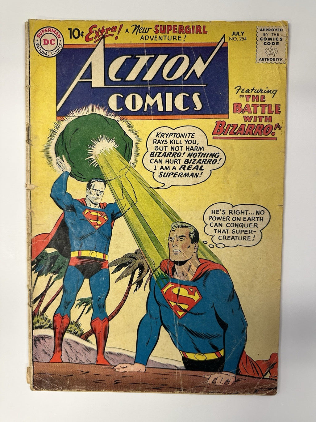 Action Comics #254  1959 1st Adult Bizarro GD/VG